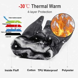 Cycling Gloves Waterproof Winter Windproof Outdoor Sport Ski Bicycle Bike Scooter Riding Motorcycle Warm T221022