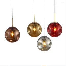 Pendant Lamps Postmodern Loft Multicolor Glass Light Art Designer Dinner Bar Cafe Led Fixtures