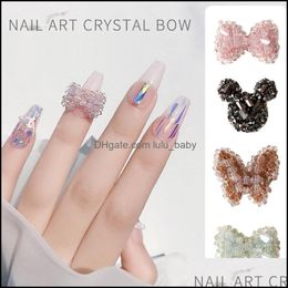 Stickers Decals 3D Luxury Nail Art Stickers Flyjewelled Gems Stones Crystals Decals For Diy Work Drop Delivery Health Beauty Salon Dhz41