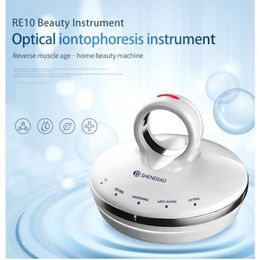 RF Equipment Iontophoresis Apparatus Face Massager Facial Skin Care for Anti-wrinkle and Whitening Light Therapy