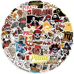 Wholesale 50Pcs Pirate Stickers Skate Accessories Vinyl Waterproof Sticker For Skateboard Laptop Luggage Phone Case Decals Party Decor