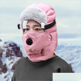 Other Event Party Supplies Winter Keep Warm Cotton Hat Outdoor Cycling Cold Proof Ski Thickening Ear Protection Party Hats T9I0091 Dhwda
