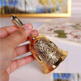 Christmas Decorations Christmas Decorations Hand Call Bell Gold Sier Mtipurpose Bells For Craft Wedding Decoration Alarm Mylarbagsho Dhhwf