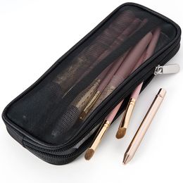 Makeup Brush Travel Case Cosmetic Toiletry Bag Organiser for Men Women Beauty Tools Mesh Kit Pouch Wash Storage Accessories 1223638