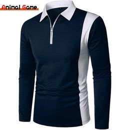 Men's T-Shirts Tee Long-Sleeved Shirts Summer Tuwn-Up Collar Casual Busneiss Style Plus Size Splicing Tops 221117