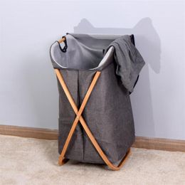 Household fabric bag laundry room storage clothes bathroom dirty clothes basket foldable2773