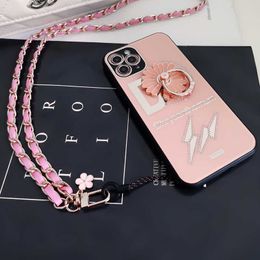 1PC Cell Phone Straps Charms Mobile Wrist Rope Anti-lost Lanyard Neck Camera USB Holder Flower Design Pink