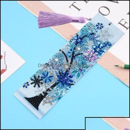 Bookmark Bookmark Desk Accessories Office School Supplies Business Industrial Diy Tassel Diamond Picture Painting Fl Stationery Graf Dhpkm