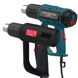 Heat Guns 2000W Electric Air 220V Industrial Dual Wind speed Temperature controlled Building Hair Dryer Nozzle 221118