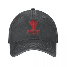 Berets Resist The Devil Baseball Cap Cowboy Hat Peaked Bebop Hats Men And Women