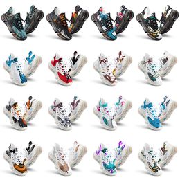 men women custom running shoes artoon animal design diy word black white blue red mens trainer 0363