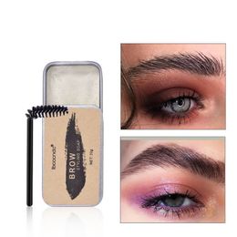 Ibcccndc eyebrow style gel with Brush Transparent Eyebrows Soap Waterproof Natural Dense Easy to Wear Make Up Eye Brow