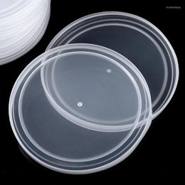 Storage Bottles 20Pcs/Set Reusable Transparent Plastic Tight Seal Can Tin Lids Covers For Goods Pet Food