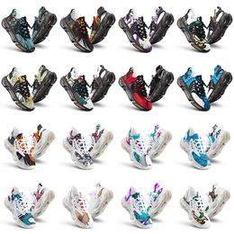 men women custom running shoes artoon animal design diy word black white blue red mens trainer 0422