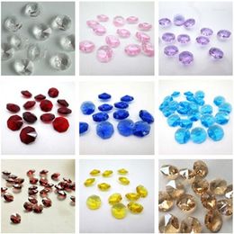 Chandelier Crystal 200PCS 14mm Octagon Beads K9 2 Holes Diy Wedding & Home Decoration Lighting Parts