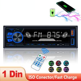 Car Radio 820 MP3 Player FM Tuner with AUX input USB Charging Function BT SD with Wireless Steering Wheel Remote Control