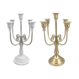 Candle Holders 5 Arm Holder Wedding Candelabra Living Room Table Tealight Banquet