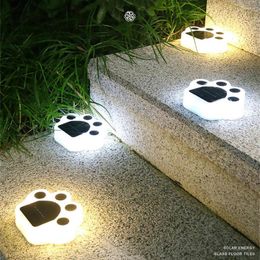 Solar Powered Bear Buried Lawn Lamp Waterproof Garden Light Outdoor Decoration For Pathway Patio Yard