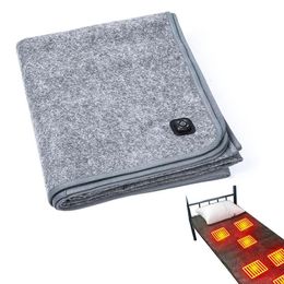 Electric Blanket Heat Felt Cloth Heated Throw 3 Temperature Control Fast Heating USB Power Thermal 221117