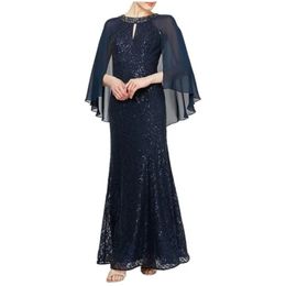 Mother of the Bride dresses Elegant party formal A-line cut halter neck shawl maxi skirt 2022 large size NEW IN