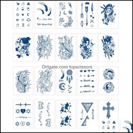 Temporary Tattoos Semipermanent Tattoo For Men Women Waterproof Realistic Temporary Tattoos Longlasting 7 To 15 Days Drop Delivery H Dheiq