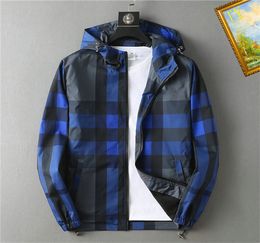 Designer-Jacke für Herren, modische Kapuzen-Windschutzjacken, klassischer wasserdichter Mantel, lässig, Workout, Business-Mäntel, Herbst-Winter, Outdoor-Sportbekleidung, Größe M-3XL, V4