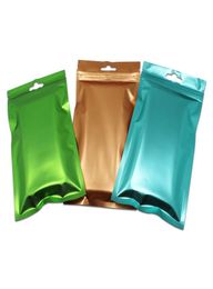 100pcs 85x13cm Colourful Matte Front Clear Aluminium Foil Zipper Mylar Packaging Bags Mylar Foil Reusable Grocery Bags for Snacks N3566746
