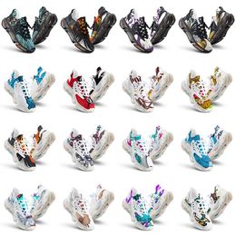 men women custom running shoes artoon animal design diy word black white blue red mens trainer 0313