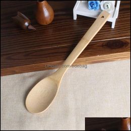 Cooking Utensils Natural Bamboo Soup Spoon 6 Styles Wooden Color Kitchen Spata Non Stick Cooking Shovels Utensils Selling 1 3Zl E19 Dhwyq