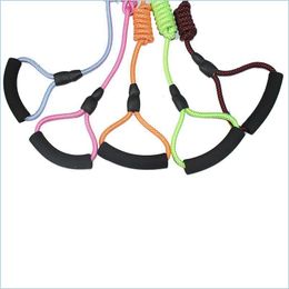 Dog Collars Leashes Pet Supplies Leash Doggy Double Head Traction Rope Outdoor Mti Colours One Drag Two Tractions Belt New Arrival Dhbvq