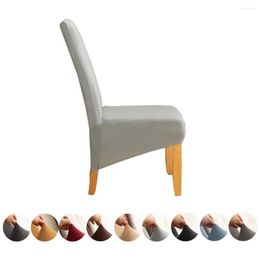 Chair Covers Spandex Cover Dinning Room Solid Big Size High Back Seat Furniture Protector XL Elastic Cushion