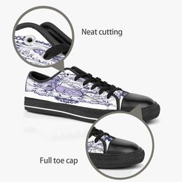 Uomo Donna Scarpe personalizzate fai-da-te Scarpe basse in tela Skateboard Triple nero Personalizzazione Stampa UV Sneakers sportive Kele298