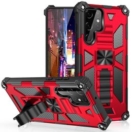 Armor Rugged Defender Heavy Duty Cases Magnetic Stand For S22 S23 Ultra S21 FE A12 A22 A32 A42 A52 A72 A03S A03 Core A13 A23 A33 A53 A73 A04 A14