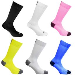 Sports Socks Solid color cycling socks High Quality compression men and women soccer basketball T221019