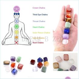 Arts And Crafts Natural Crystal Chakra Stone 1 Lot Is 1Set 7Pcs Stones Palm Reiki Healing Crystals Gemstones Home Decoration Accesso Dh85G