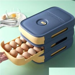Utensil Crocks Egg Storage Box Kitchen Der Type Refrigerator Fresh Kee Dumpling Household S Holde 211110 Drop Delivery Home Garden H Dhylb