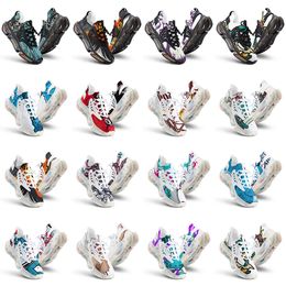 men women custom outdoor shoes artoon animal design diy word black white blue red mens trainer 0362