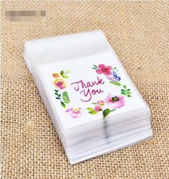 Plastic Bags Thank you CookieCandy Bag SelfAdhesive For Wedding Birthday Party Gift Bag Biscuit Baking Packaging Bag 1000pcslot1681856