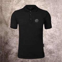 Men's Polos Polo 2022 Stand Collar Short Sleeve T-shirt Men's PP Breathable Bead Cotton Fashion Trend Summer