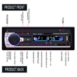 Car Radio Bluetooth FM Stero Radio USB SD AUX Audio Player Auto Electronics Subwoofer In-Dash 1 DIN Autoradio ISO Radio