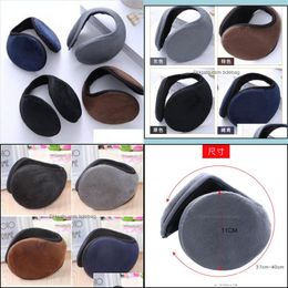 Other Festive Party Supplies Student Essential In Winter Earmuff Black Navy Blue Grey Thickening Adt Children Ear Muff Arrival 1Jg Dhxcm