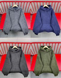 Men's Hoodies Lambswool Drawstring Simple Thick Thermal Jacket