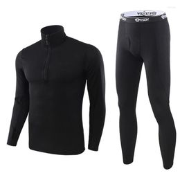 Men's Thermal Underwear 2022 Winter Thick Warm Sets Men Compression Fleece Sweat Quick Drying Thermo Long Johns Military Army Clothing