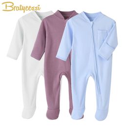 Rompers Soft Cotton Baby Romper Footed born Clothes Jumpsuits for Girls Boys Overalls Spring Toddler Onesie Infant Clothing 221117