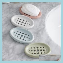 Soap Dishes Creative Soap Dishes 2 In 1 Drain Laundry Brush Box Bathroom Toilet Sile Holder Drop Delivery 2021 Home Garden Bath Acces Dhdm3