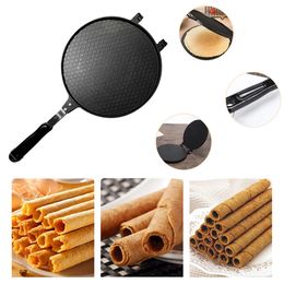 Baking Pastry Tools Non-Stick Egg Roll Machine Crispy Omelet Mold Ice Cream Cone Maker Aluminium Alloy Pan Waffle Cake Bakeware 221118