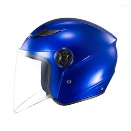 Motorcycle Helmets Half Helmet For Sun Visors Quick Release Buckle DOT-Approved Face Men Women E8BC