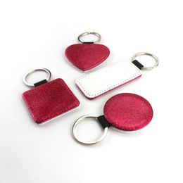 Custom Promotional Gifts Bag Charms Accessories PU Strap Keychain Sublimation Blanks Leather Key Chain K110