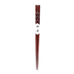 Japanese Style Natural Wood Chopsticks Lightweight Hand-Carved Dishwasher Safe Red Jujube Wood Non-slip Elegant Chopstick
