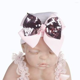 Hats 2022 Born Hat Baby Tire Sequined Bow Striped Knit Christmas Gifts Autumn And Winter Beanies